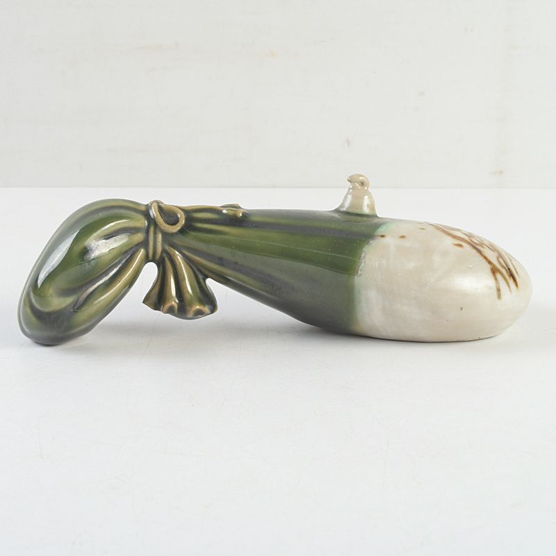 陶芸家　楠部彌弌作　色絵　渦巳置物　共箱　C　4199 陶芸家 楠部彌弌作 色絵 渦巳置物 共箱 C 4199