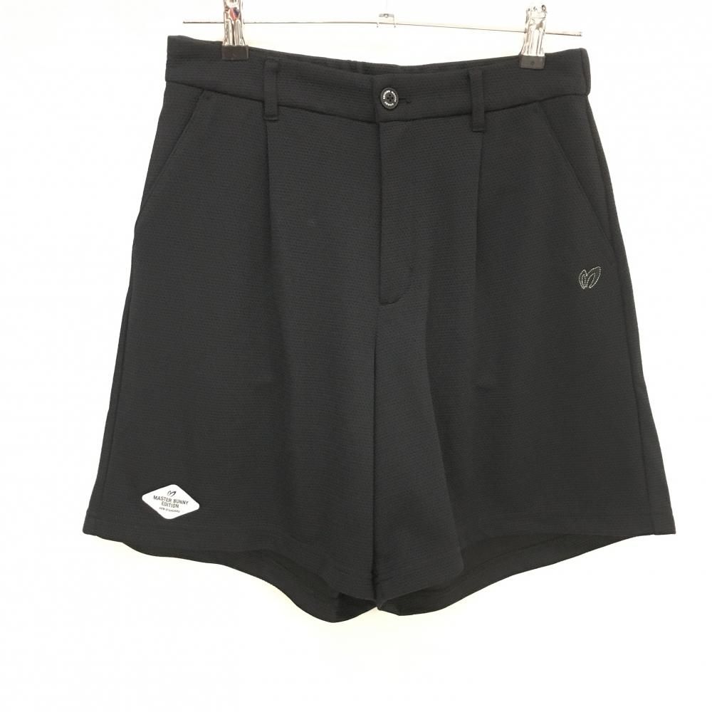 超 マスターバニー キュロットスカート 黒 凹凸生地 UV レディース 2 L ゴルフウェア モデル MASTER BUNNY EDITION