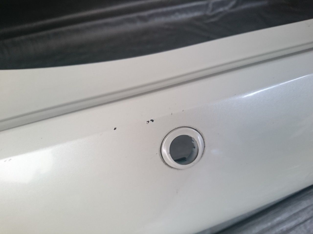 リアバンパー パール