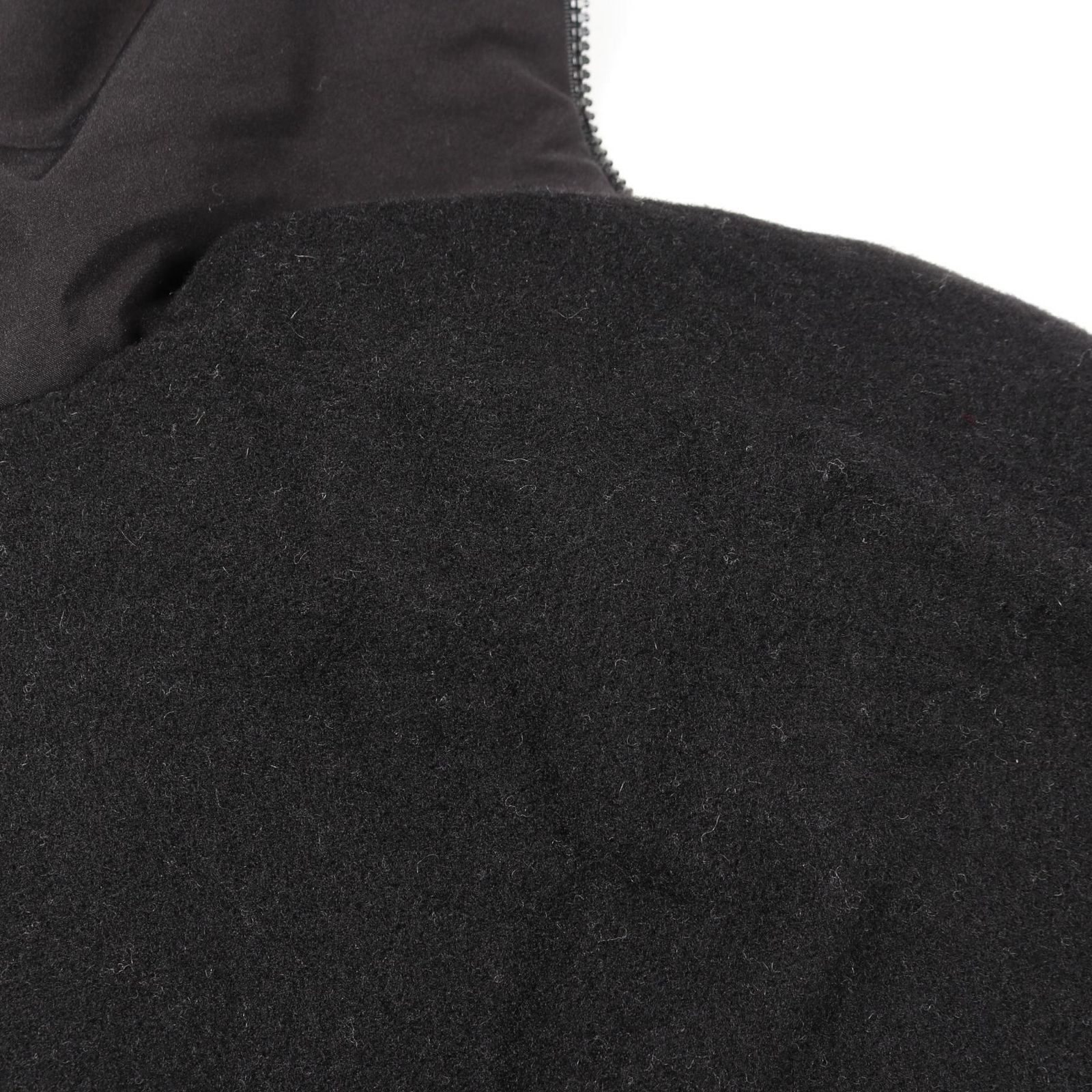 モンクレール MONCLER ポンチョ ニット ケープ ブラック ウール ナイロン ポンチョ レディース Used A GULLKHAN_COM