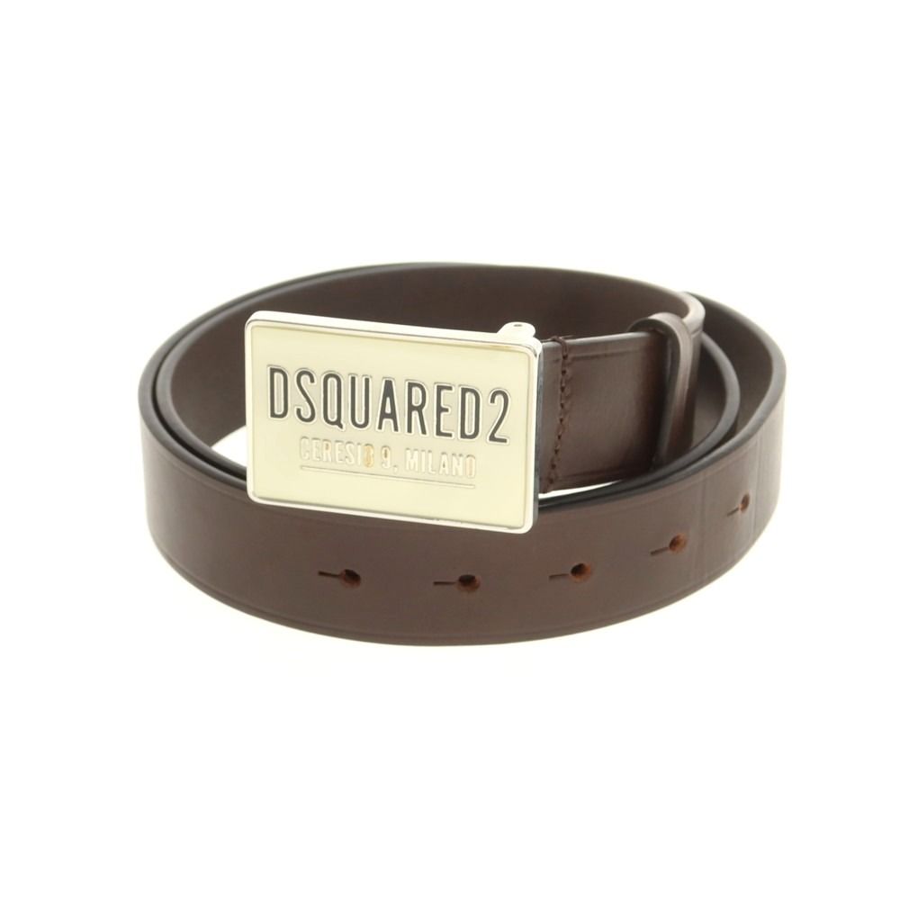 DSQUARED² DSQUARED2 ディースクエアード ロゴバックル レザーベルト