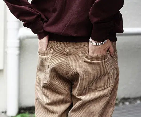 4 オーラリー ウォッシュド コーデュロイ 5 P パンツ