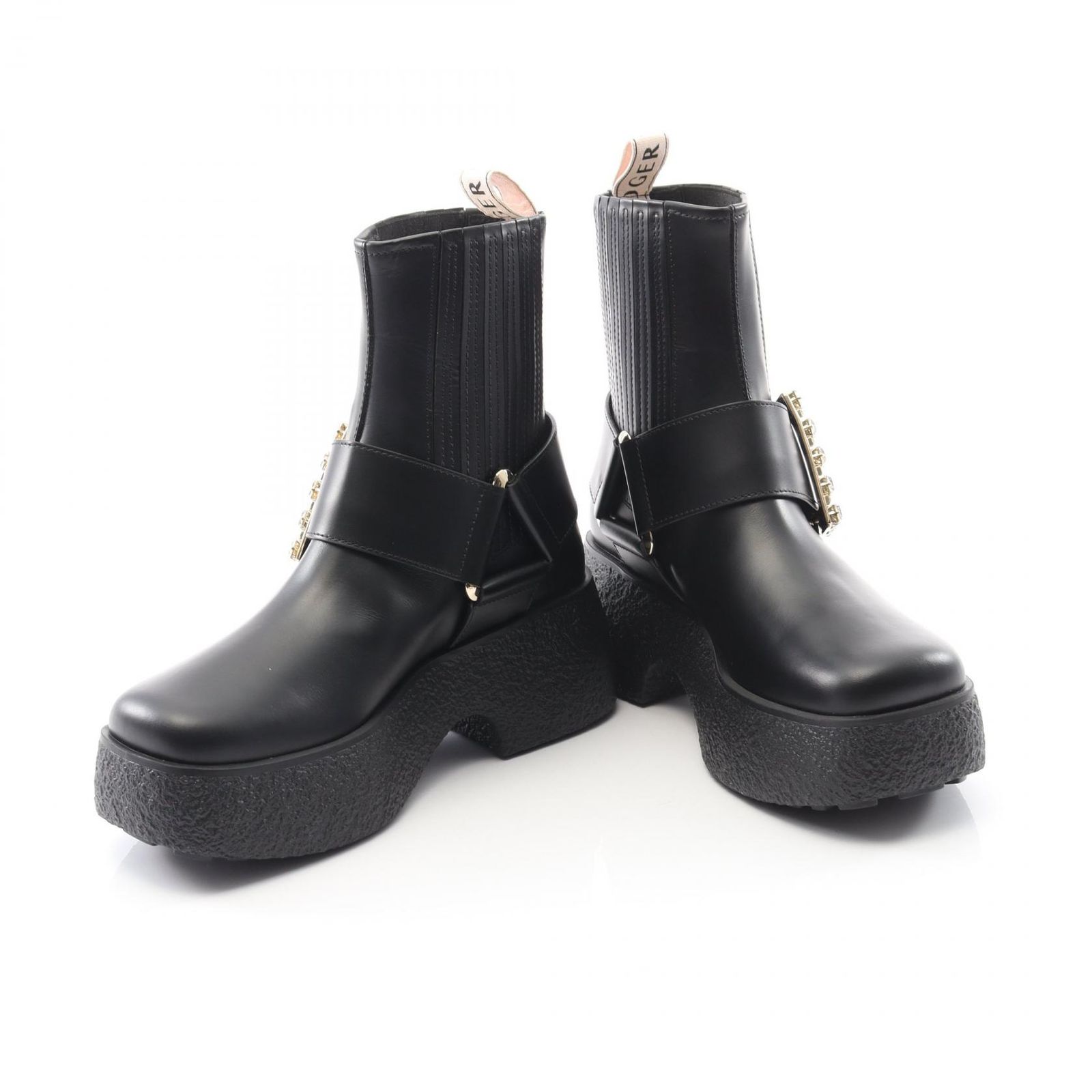 レザー ショートブーツ