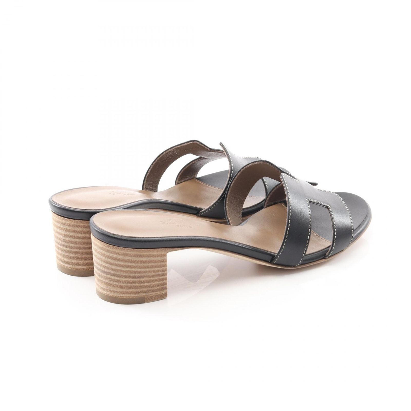 エルメス HERMES ミュール オアジス レザー サンダル レディース