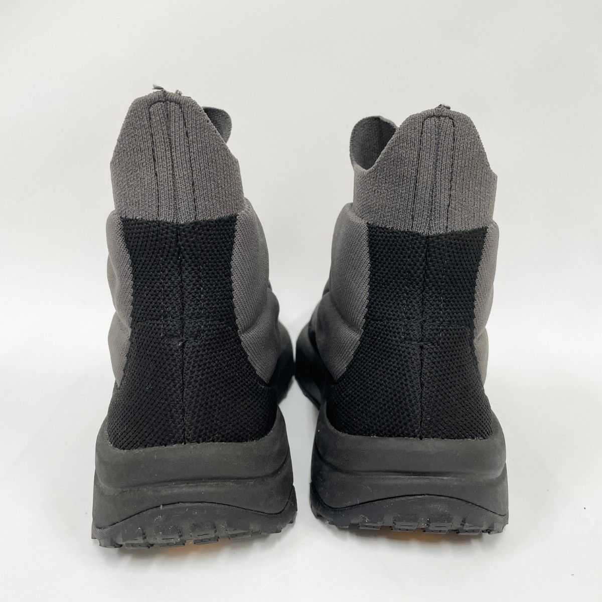〇〇THE NORTH FACE ザノースフェイス ユニセックス ブーツ シェルター ニット ミッド ウォーターレペレント サイズ24cm NF52243 グレー×ブラック