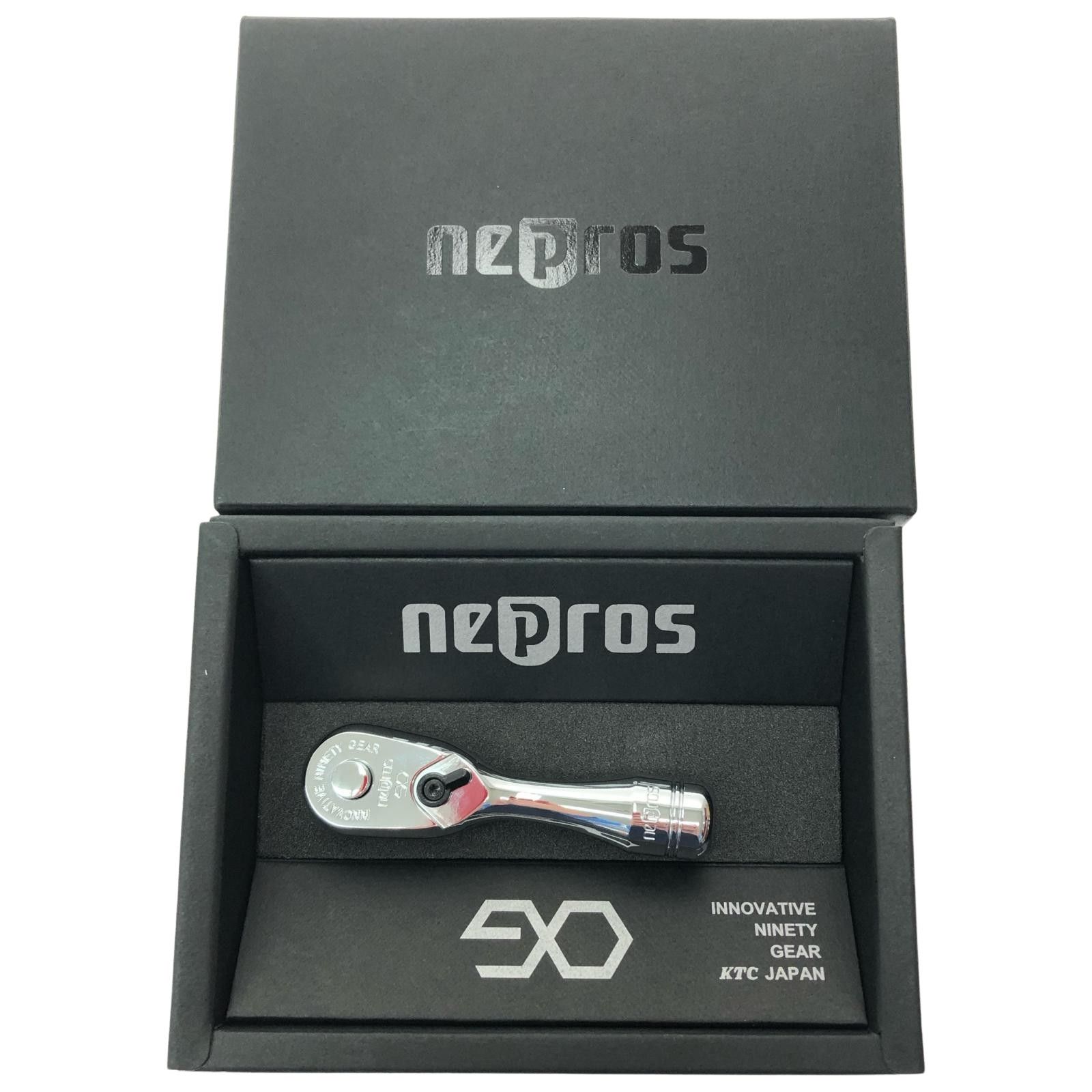 KTC ケーティーシー ハンドツール ミラーネプロス 9.5sq. コンパクトショートラチェットハンドル NBRC390S