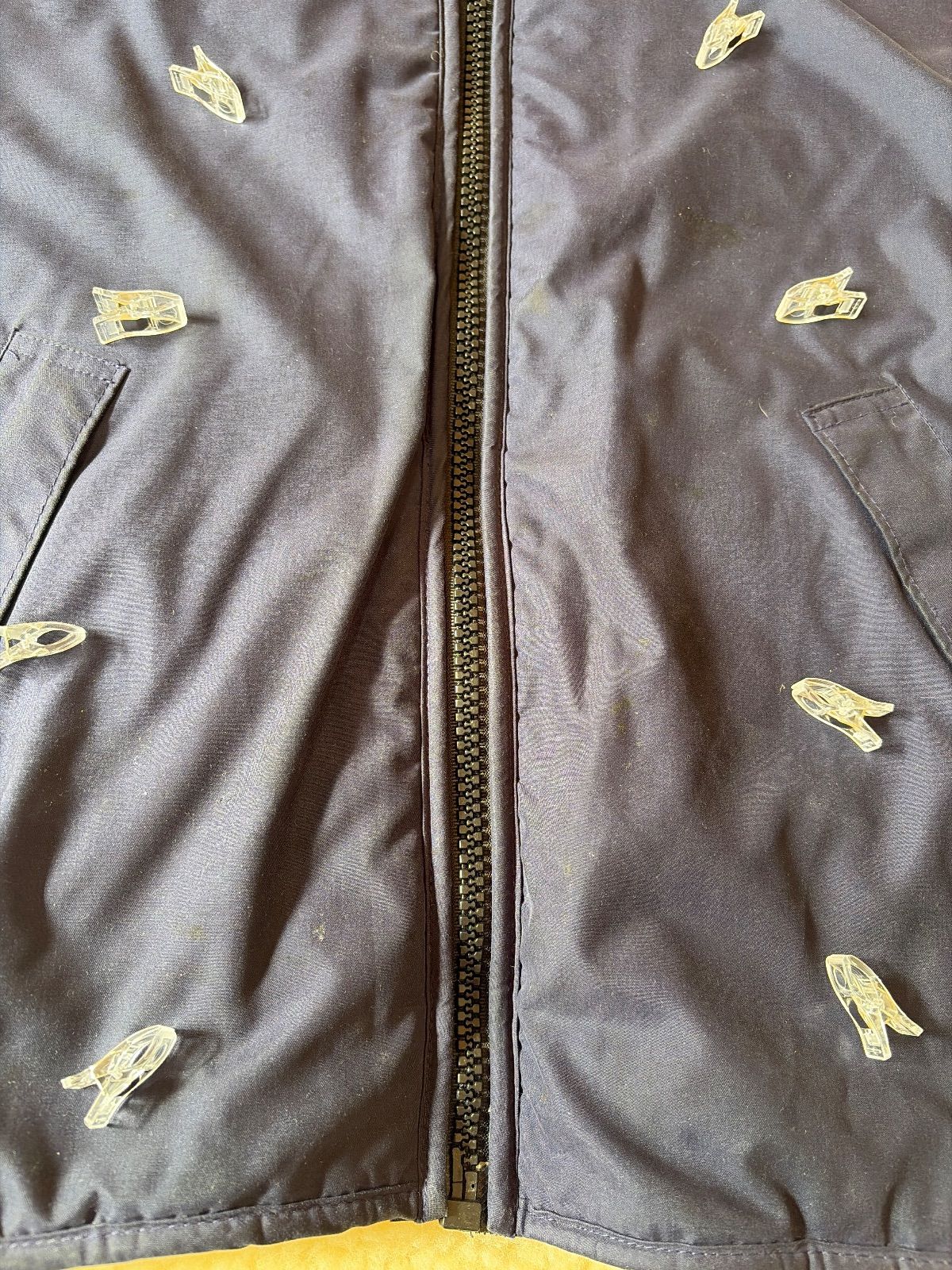 ト2510- -5317 ウィルダネスウエア WILDERNESS WEAR 裏ボアベスト ジップアップ 紺 M KANDAIZUMI_COM