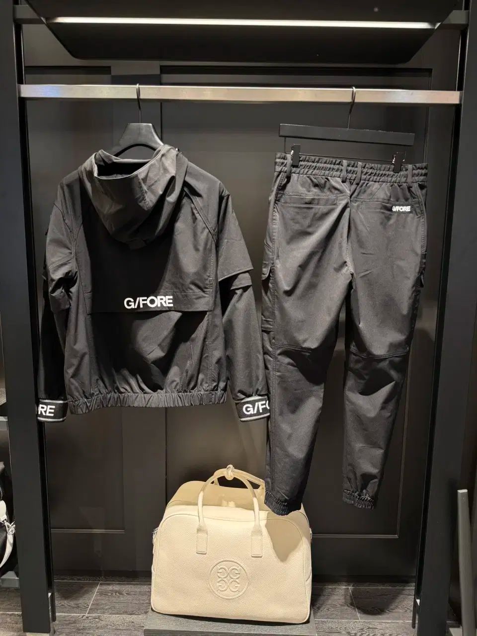 G FORE メンズゴルフ フードジャケット-ジョガーパンツ セット