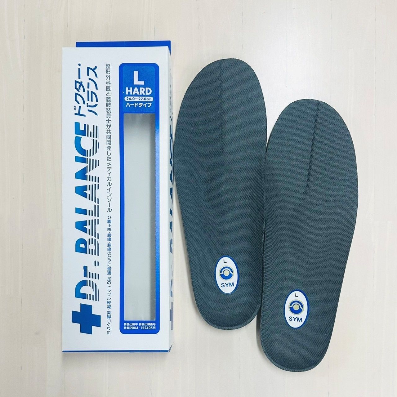 Dr.BALANCE ﾄﾞｸﾀｰﾊﾞﾗﾝｽ インソール Lサイズ用 26.0～27.0cm ハードタイプ 膝痛 腰痛の軽減 ♥