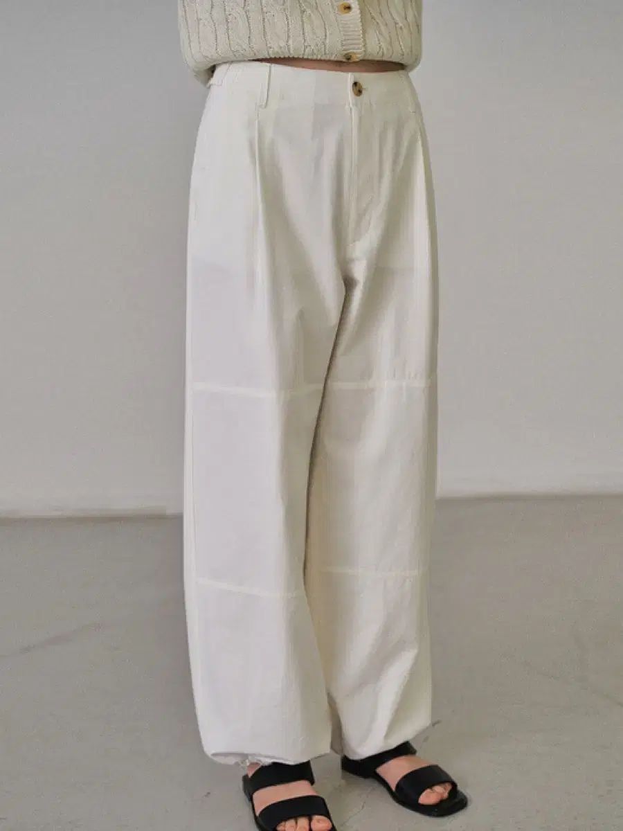 FACADE PATTERN パータン コットン ワークパンツ オフホワイト