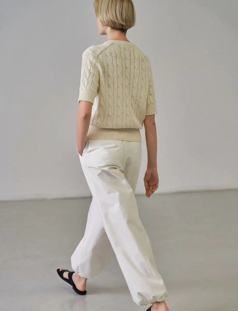 FACADE PATTERN パータン コットン ワークパンツ オフホワイト DECORATOM_COM_BR