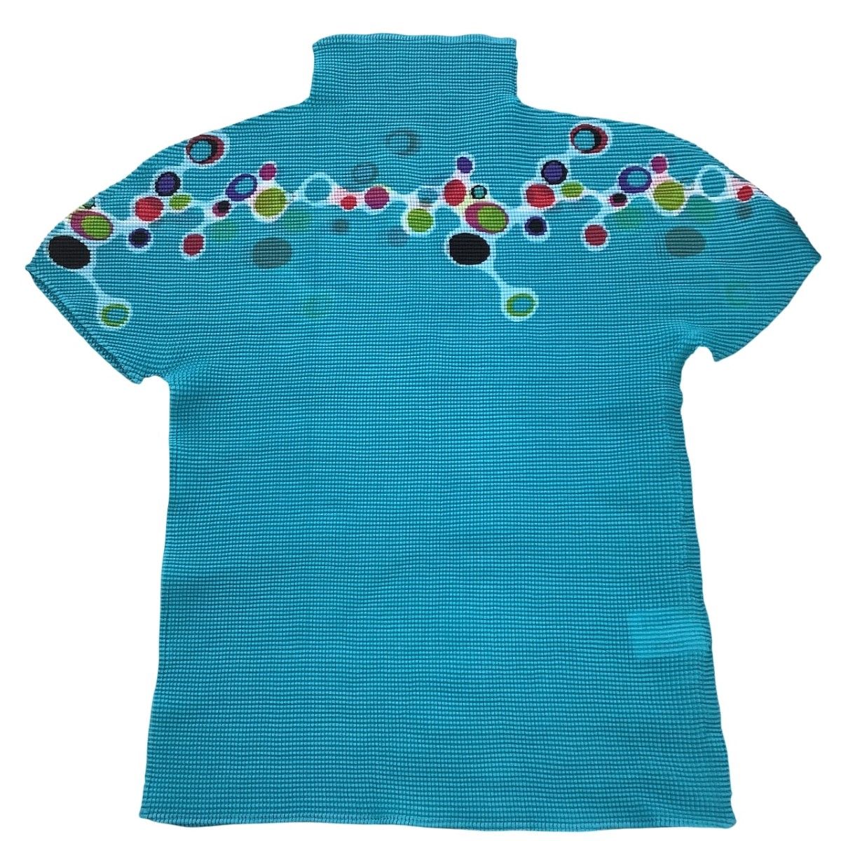 ISSEY MIYAKE イッセイミヤケ Me ミー レディース ワッフルプリーツ カットソー MI73FK225 スカイブルー