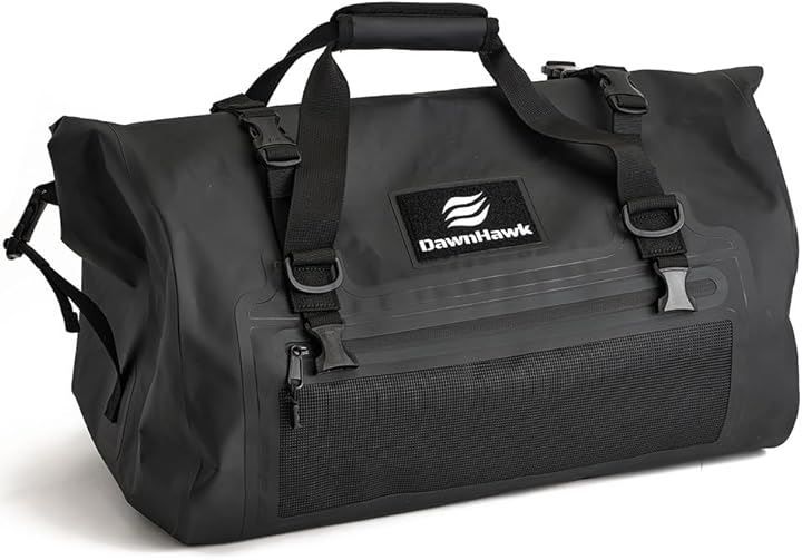 Dawn Hawk DAWNHAWK シートバッグ ドライバッグ ツーリング 防水 キャリアバッグ グレー