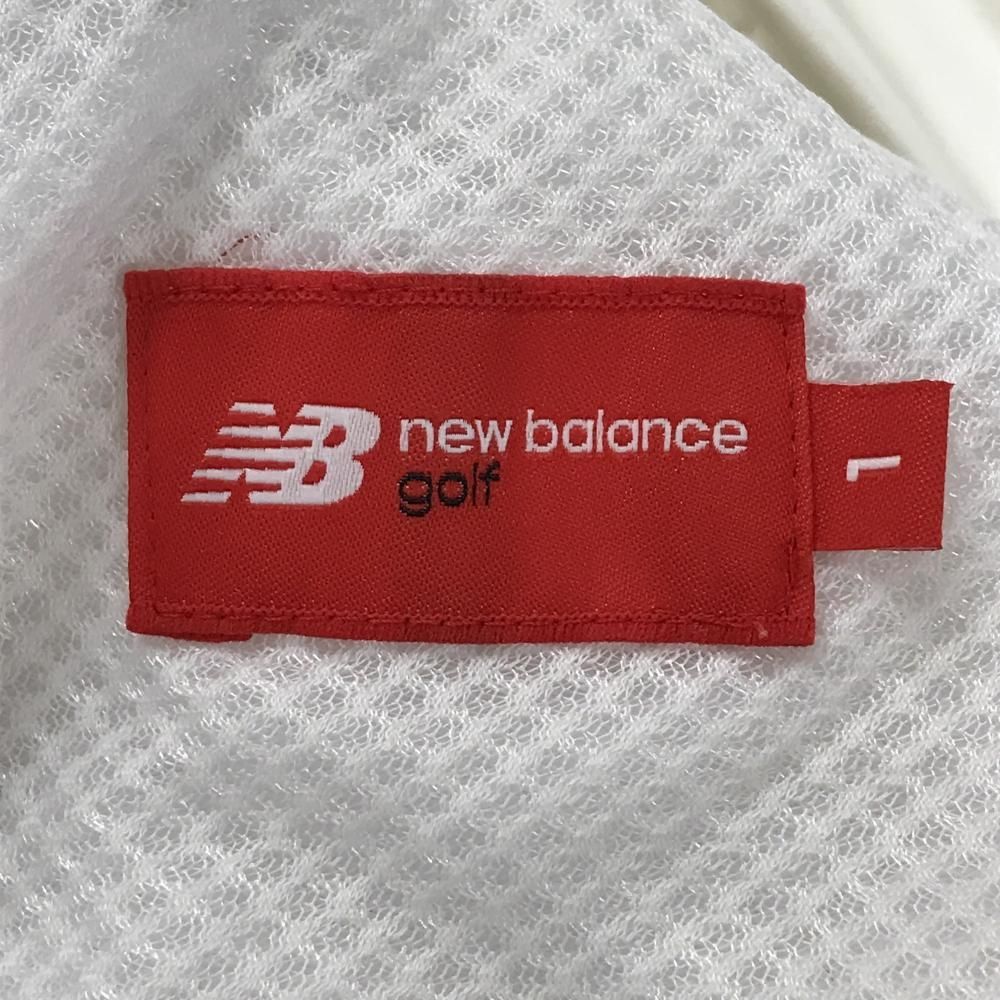ニューバランスゴルフ フード付ダウンジャケット 白 立体ロゴ フード