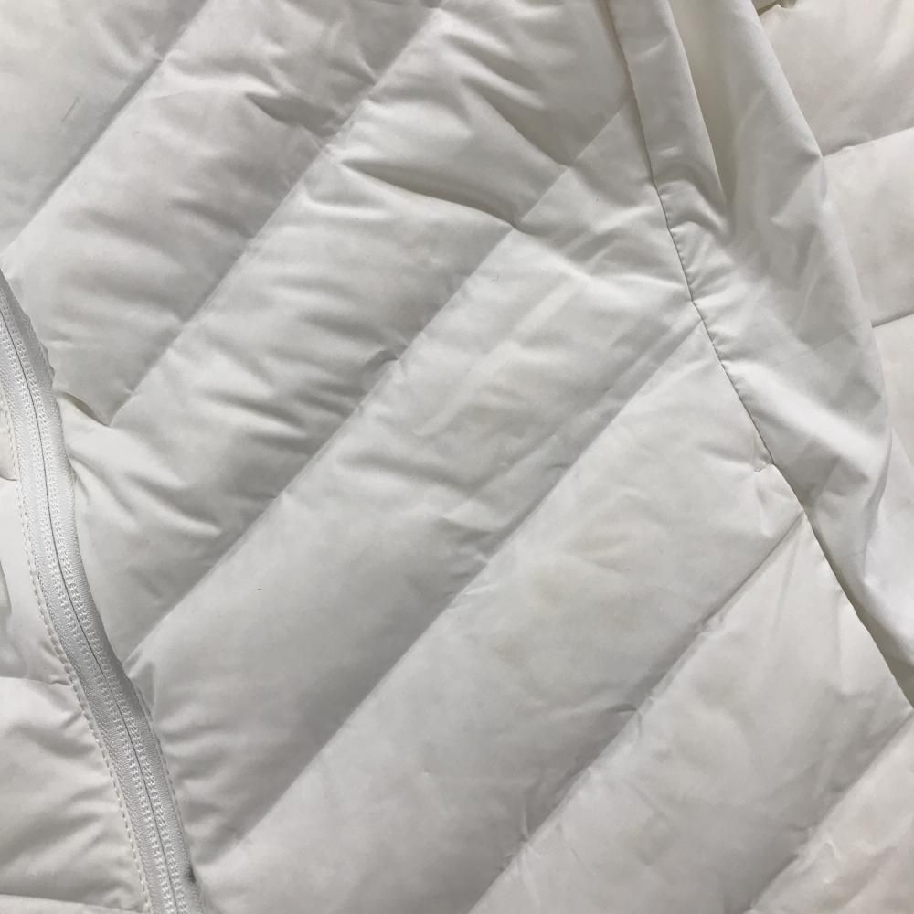 ニューバランスゴルフ フード付ダウンジャケット 白 立体ロゴ フード