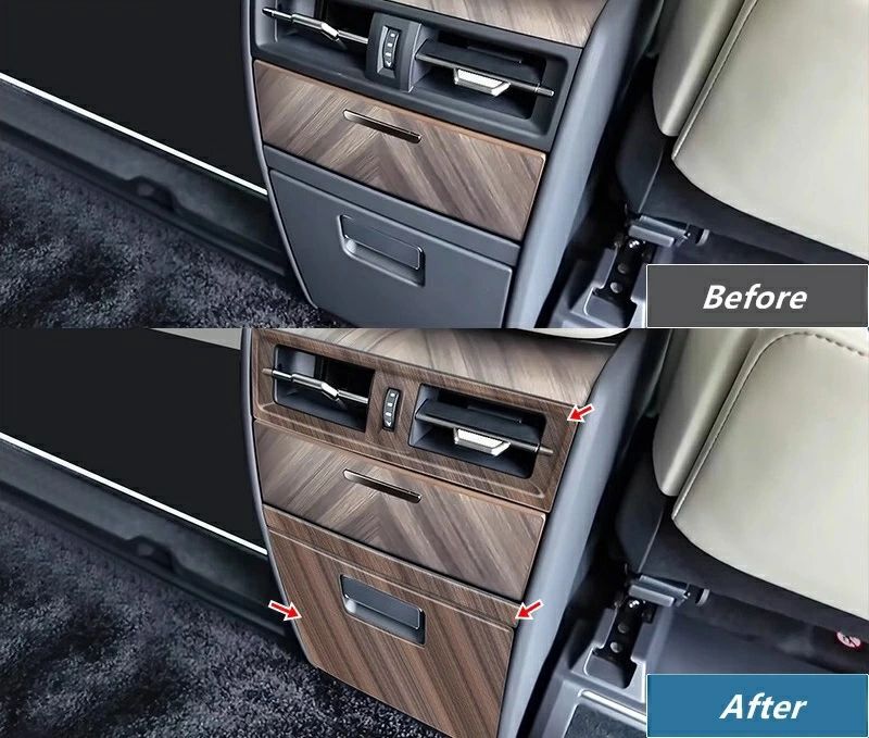 レクサス LM500h用 リアアームレストボックスカバー エアコン吹き出し口カバー 保護パーツ 内装アクセサリー 3個 2種選択 FFCRYSTALESIA_COM