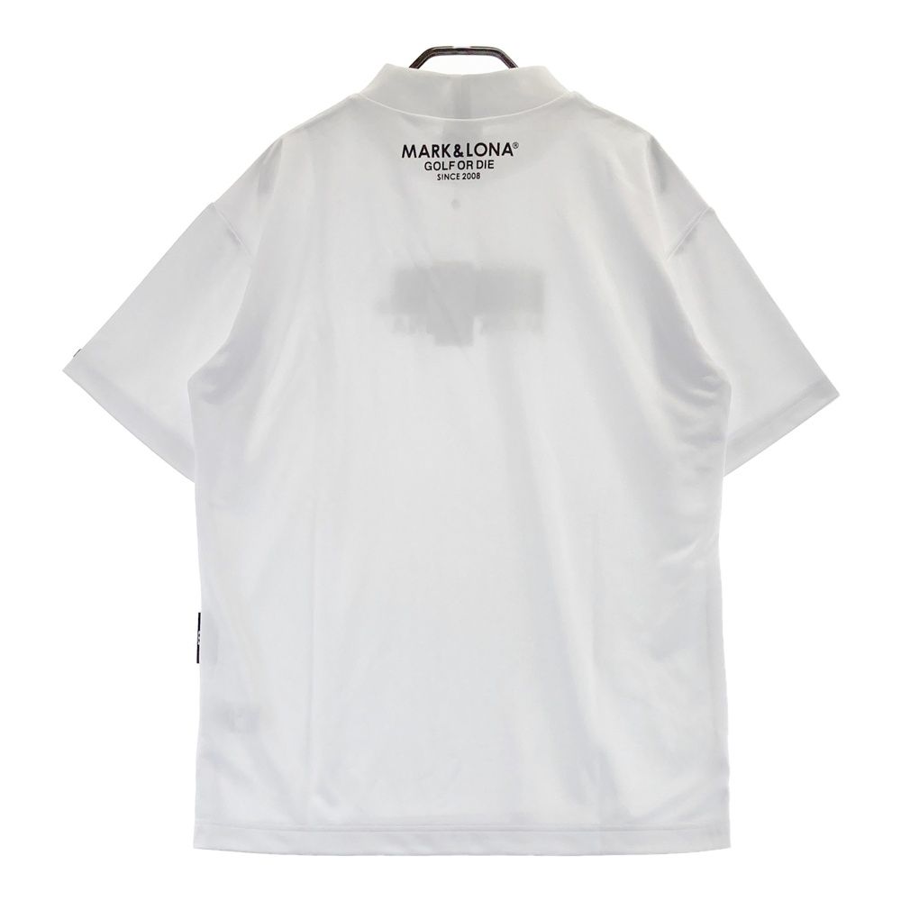 サイズ 48 MARK-LONA マークアンドロナ GIS Spounge Mock Tee モックネックTシャツ ホワイト系 240101525231 ゴルフウェア メンズ ストスト