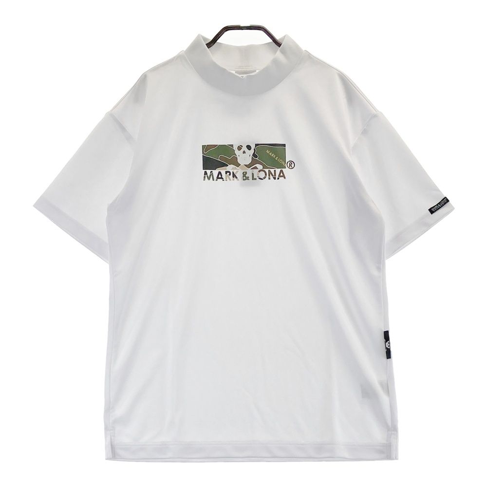 サイズ 48 MARK-LONA マークアンドロナ GIS Spounge Mock Tee モックネックTシャツ ホワイト系 240101525231 ゴルフウェア メンズ ストスト