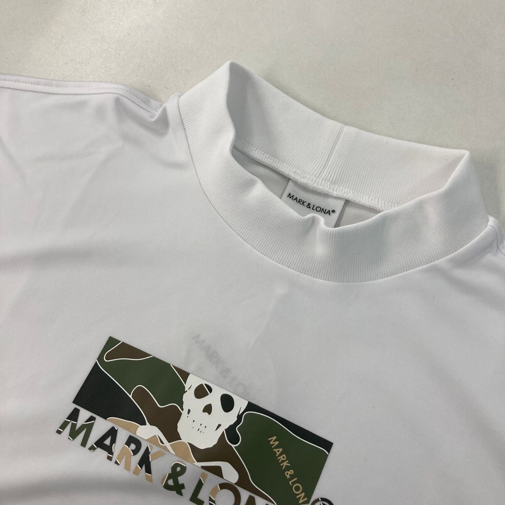 サイズ 48 MARK-LONA マークアンドロナ GIS Spounge Mock Tee モックネックTシャツ ホワイト系 240101525231 ゴルフウェア メンズ ストスト LLC-HASEGAWATOSO_COM