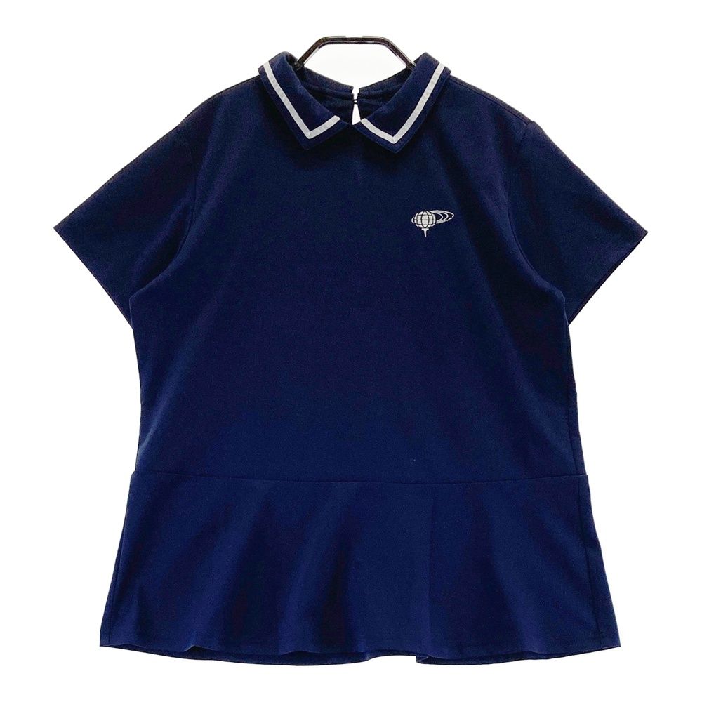 サイズ L BEAMS GOLF ビームスゴルフ モデル 襟付 半袖Tシャツ ネイビー系 240101543890 ゴルフウェア レディース ストスト