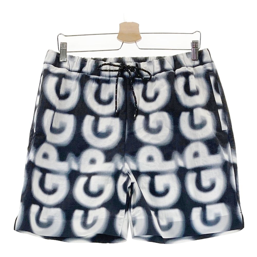 サイズ 5 PGG PEARLY GATES パーリーゲイツ ハーフパンツ ネオンロゴ 総柄 ブラック系 240101544380 ゴルフウェア メンズ ストスト