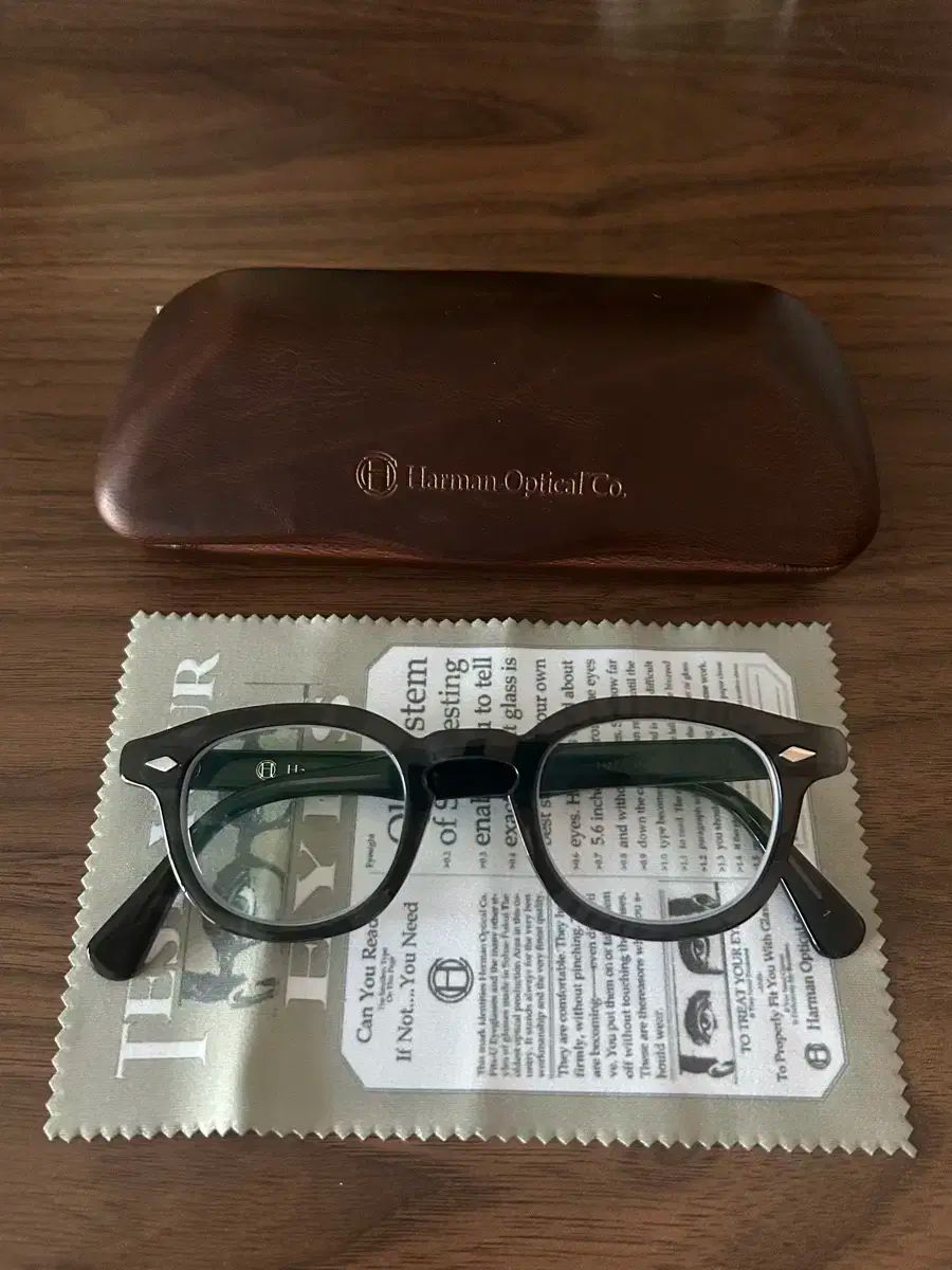 HARMAN OPTICAL ハーマンオプティカル ウォリス ジーングレー 44サイズ メガネ