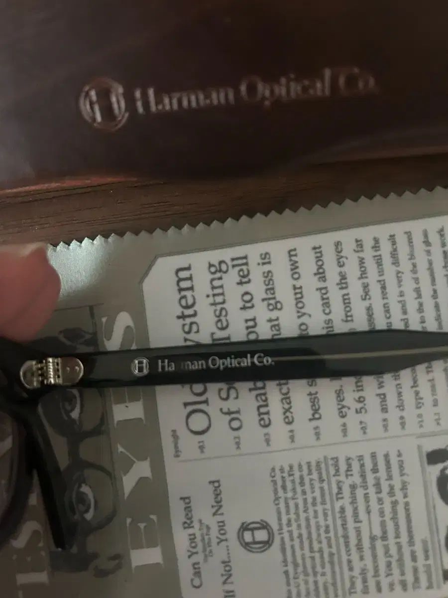 HARMAN OPTICAL ハーマンオプティカル ウォリス ジーングレー 44サイズ メガネ