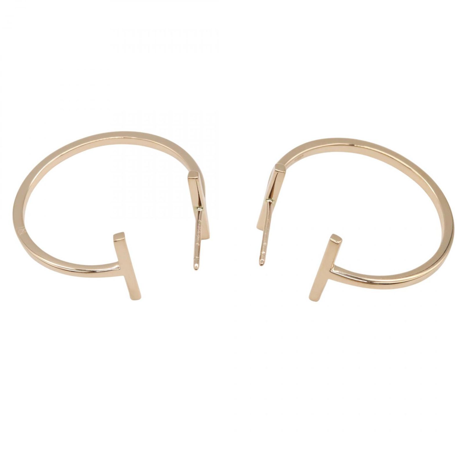 ティファニー TIFFANY＆CO ピアス Tフープピアス 60011243 K18PG ピンクゴールド Tフープピアス レディース Used A FORTGASGNV_COM_BR