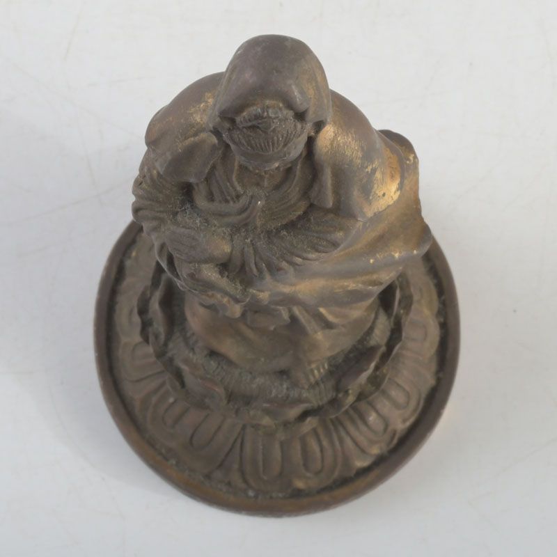 仏教美術 古銅製 観音菩薩像 仏像 仏教美術 古銅鍍金 観音菩薩像 仏像 置物 N S69 - メルカリ