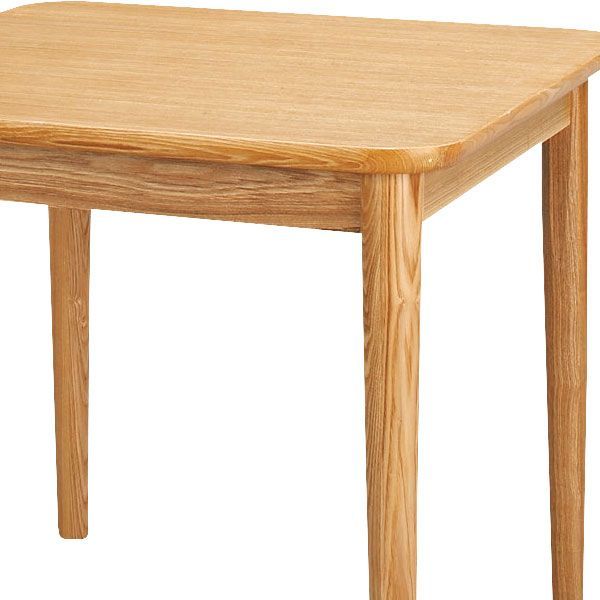 天然木 アッシュ のダイニングテーブル W75×D75×H64cm No.332 ナチュラル