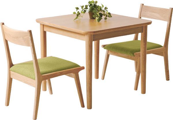 天然木 アッシュ のダイニングテーブル W75×D75×H64cm No.332 ナチュラル MARWIL-DEMENAGEMENTS_CH