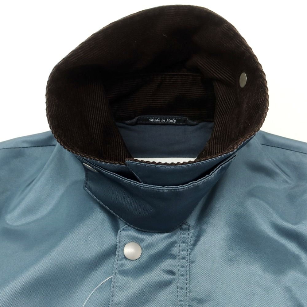 メゾン マルジェラ Maison Margiela ナイロン サテン フィールドジャケット スモークブルーxグレー サイズ36 レディース WWW_NOITHATQUANGTHANH_NET