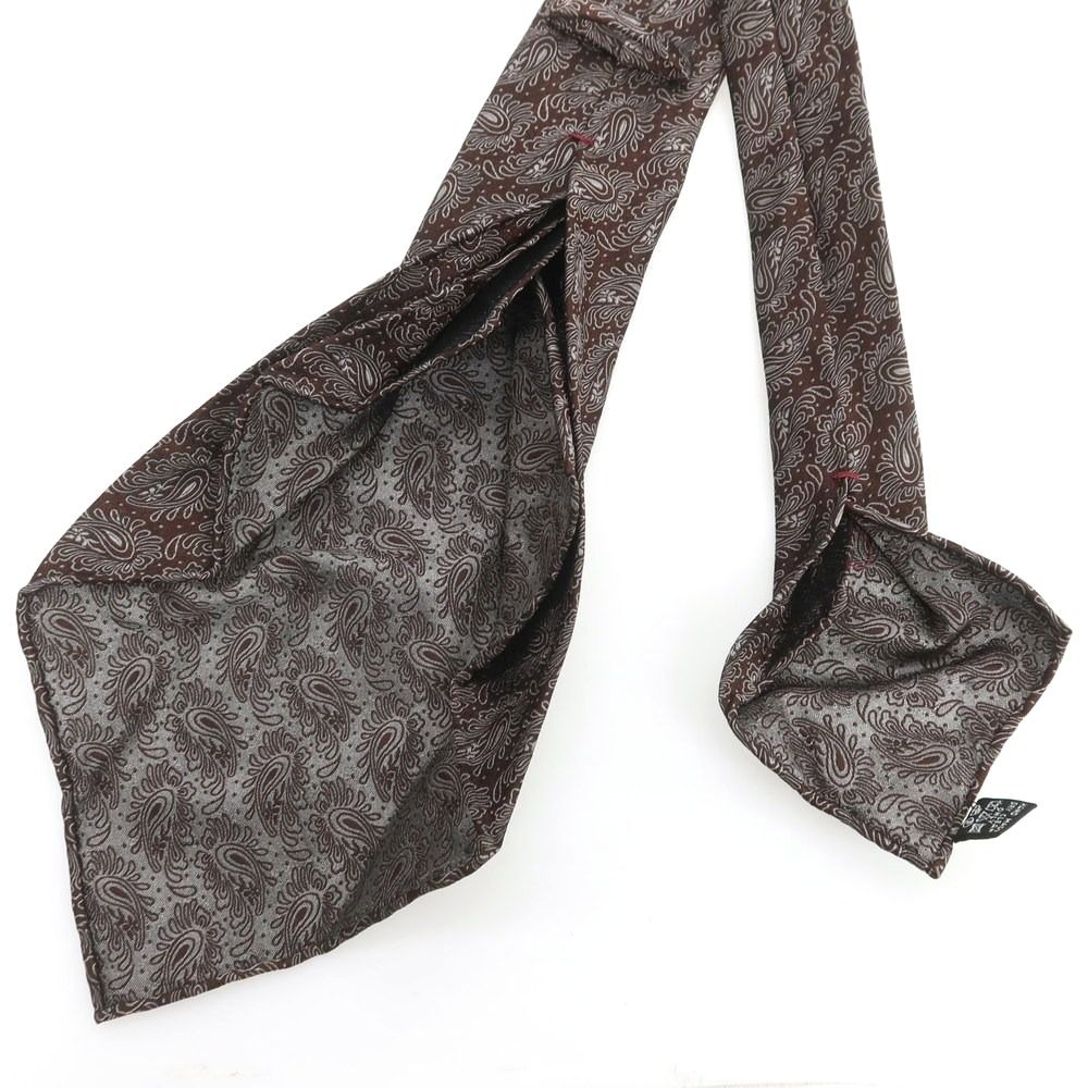 中古】タイユアタイ TIE YOUR TIE セッテピエゲ シルク ペイズリー柄