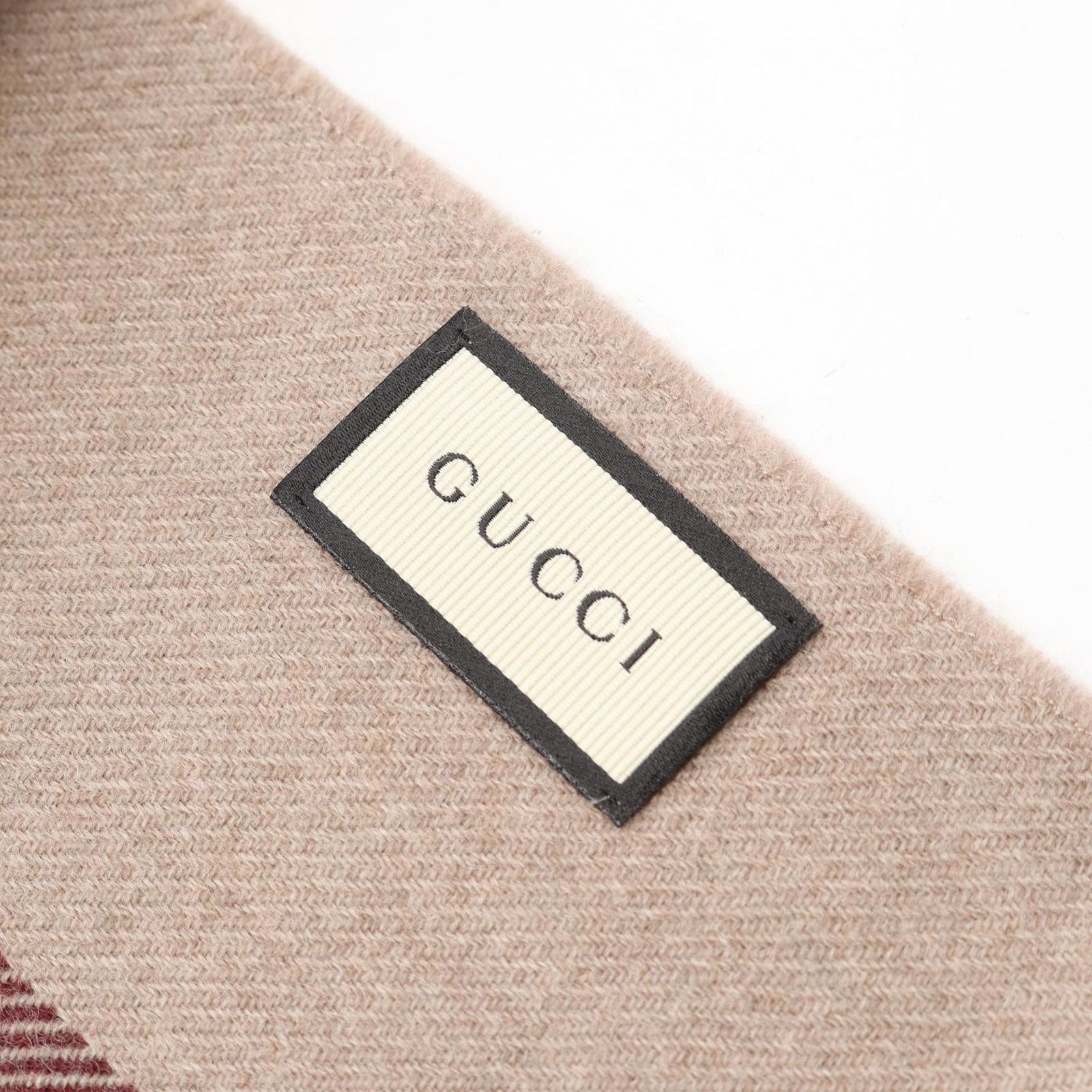 グッチ GUCCI マフラー 3875744G2009573 グレージュ ウール マフラー ユニセックス