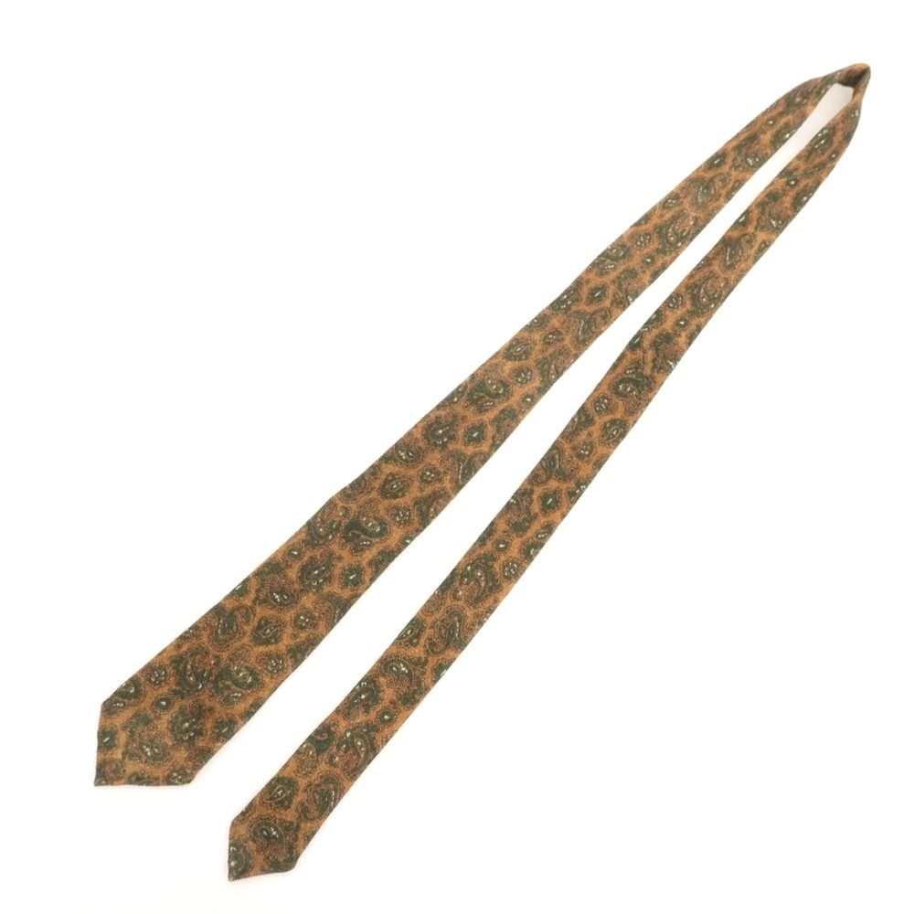 franco Minucci/フランコミヌッチ ネクタイ ペイズリー 中古】フランコミヌッチ franco minucci ウール プリント ペイズリー柄