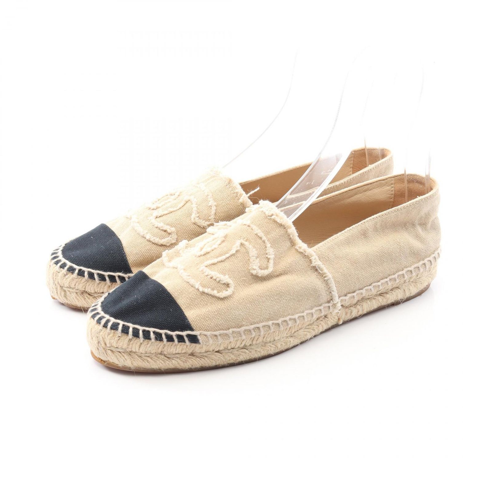 シャネル CHANEL ココマーク G29762 キャンバス エスパドリーユ レディース Used B