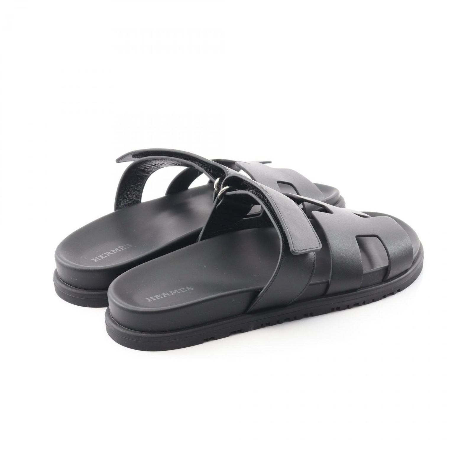 エルメス HERMES サンダル シプレ ブラック レザー シプレ レディース
