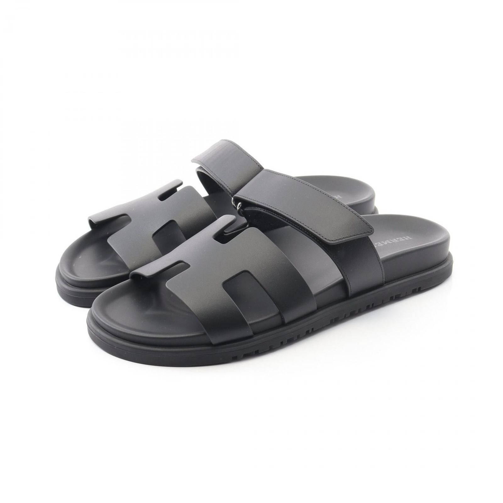 エルメス HERMES サンダル シプレ ブラック レザー シプレ レディース ♥