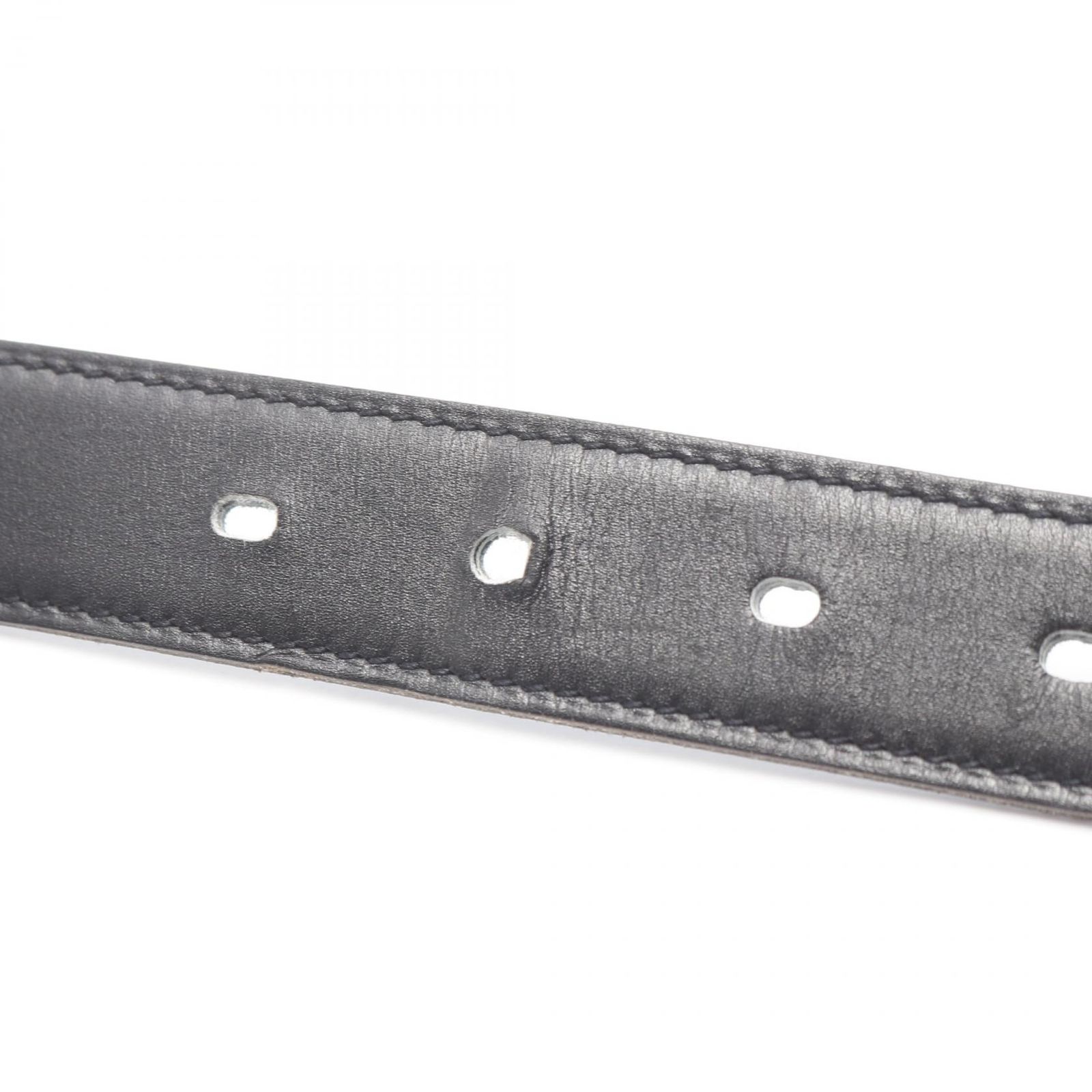 エルメス HERMES ベルト カンタン アピ3 ノワール ブルージーン ブルー  