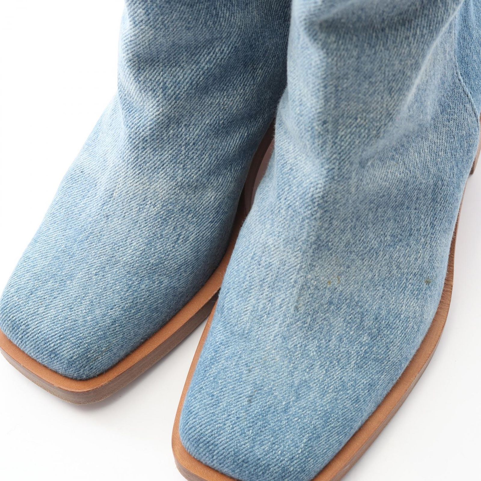  シャネル CHANEL ブーツ ココマーク G 30170 デニム ロングブーツ レディース B その他 ブーツ