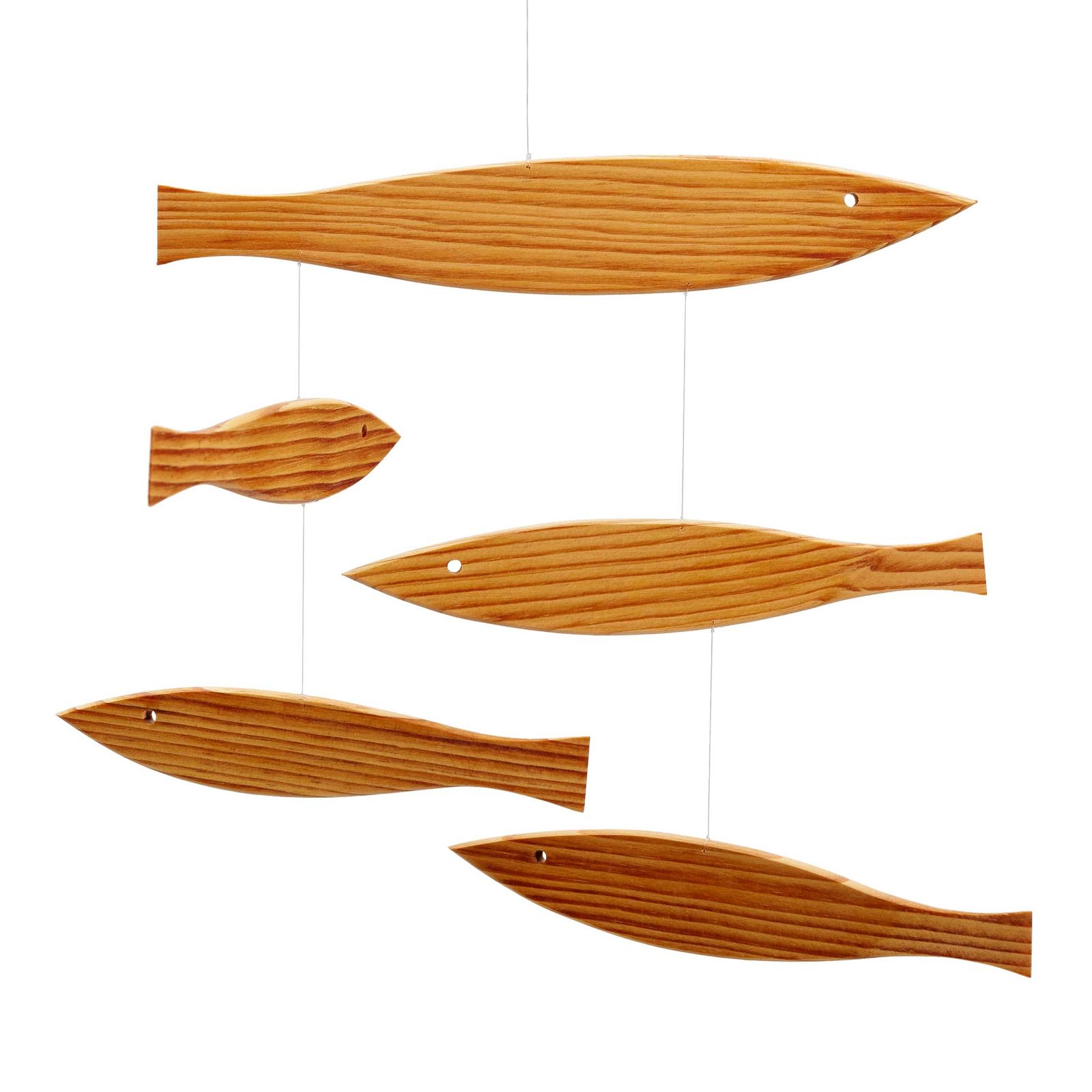 モビール 北欧 デンマーク製 Floating Fish 木製 魚 32 x 116