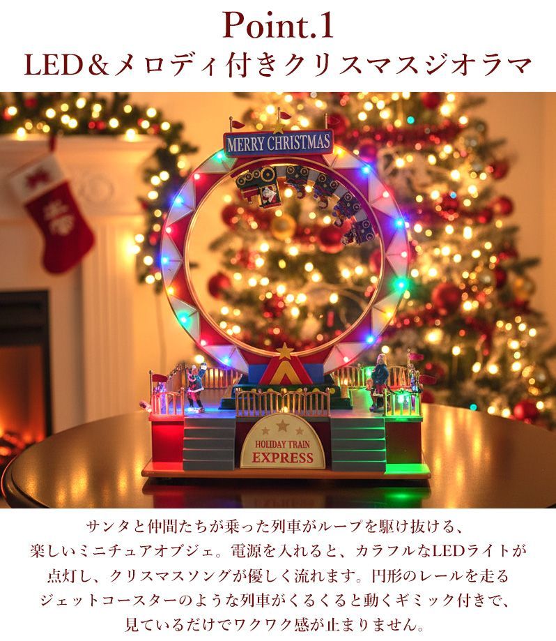 クリスマス イルミネーション ジオラマタウン オールドビレッジ スノービレッジ 照明 ツリー アメリカン雑貨 ハンバーガーショップ 模型 クリスマスソング8曲収録 LED USB レトロ ミニチュアハウス クリスマスハウス JM-05