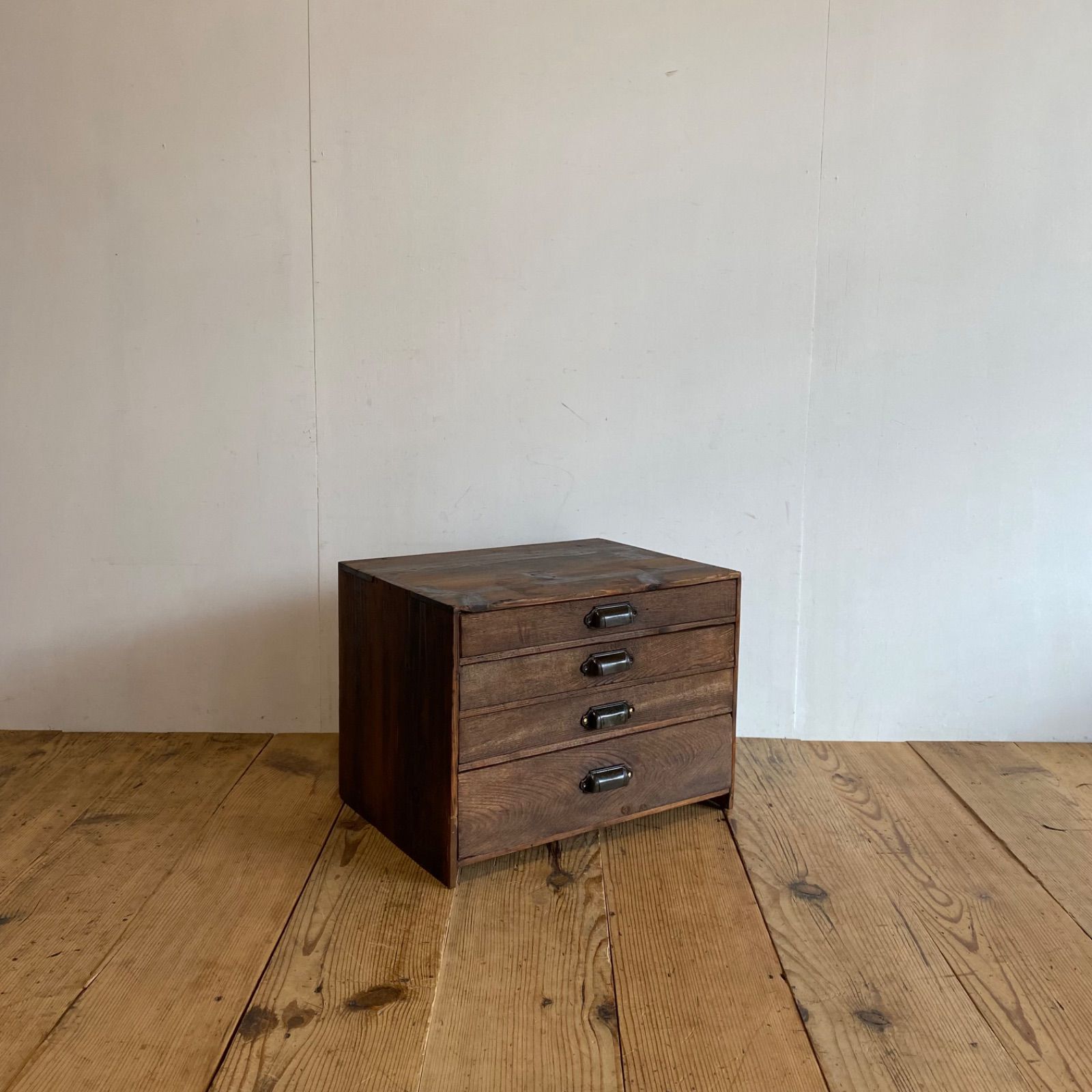 アンティーク 小引き出し 小物入れ 書類ケース レトロ 無垢材 y218