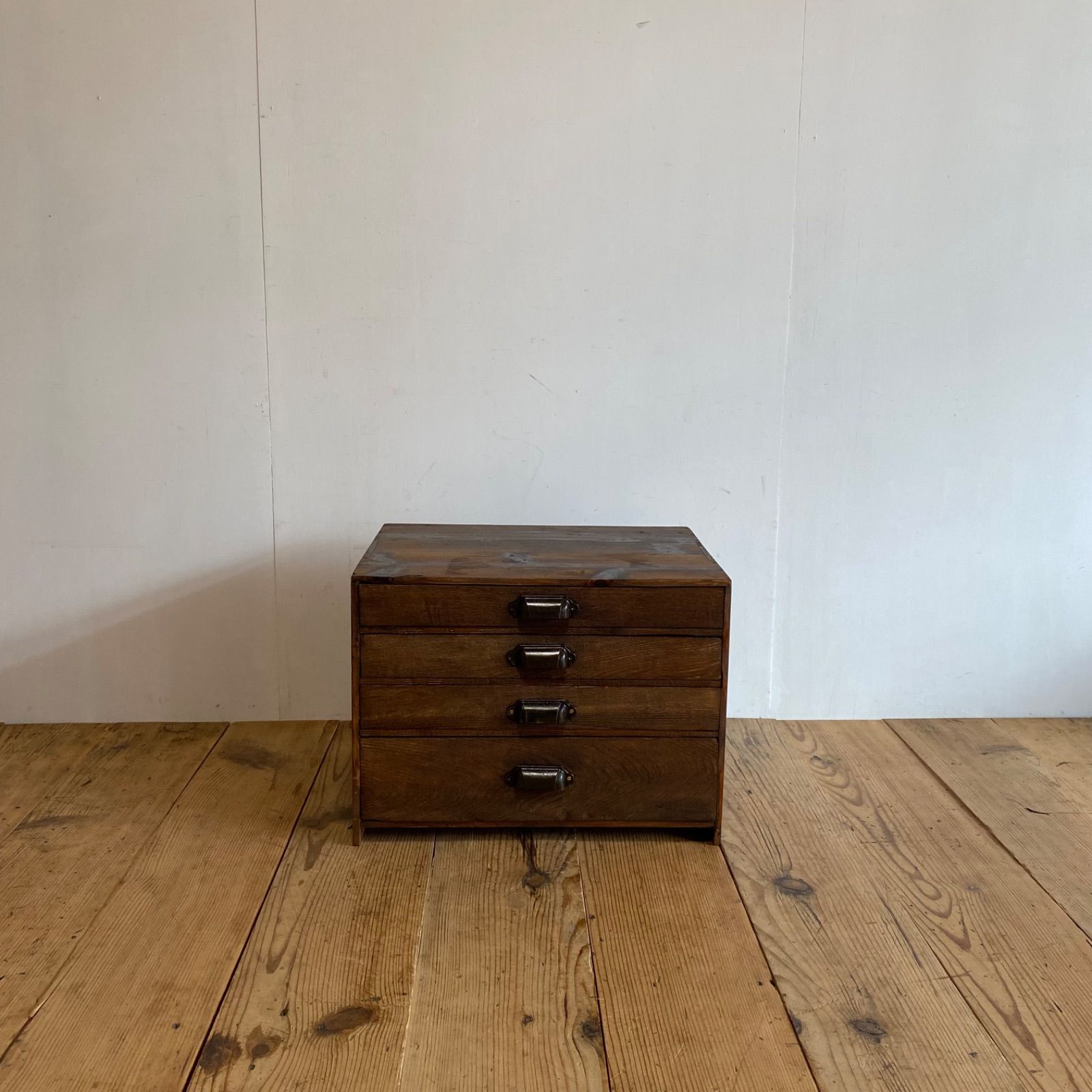 アンティーク 小引き出し 小物入れ 書類ケース レトロ 無垢材 y218