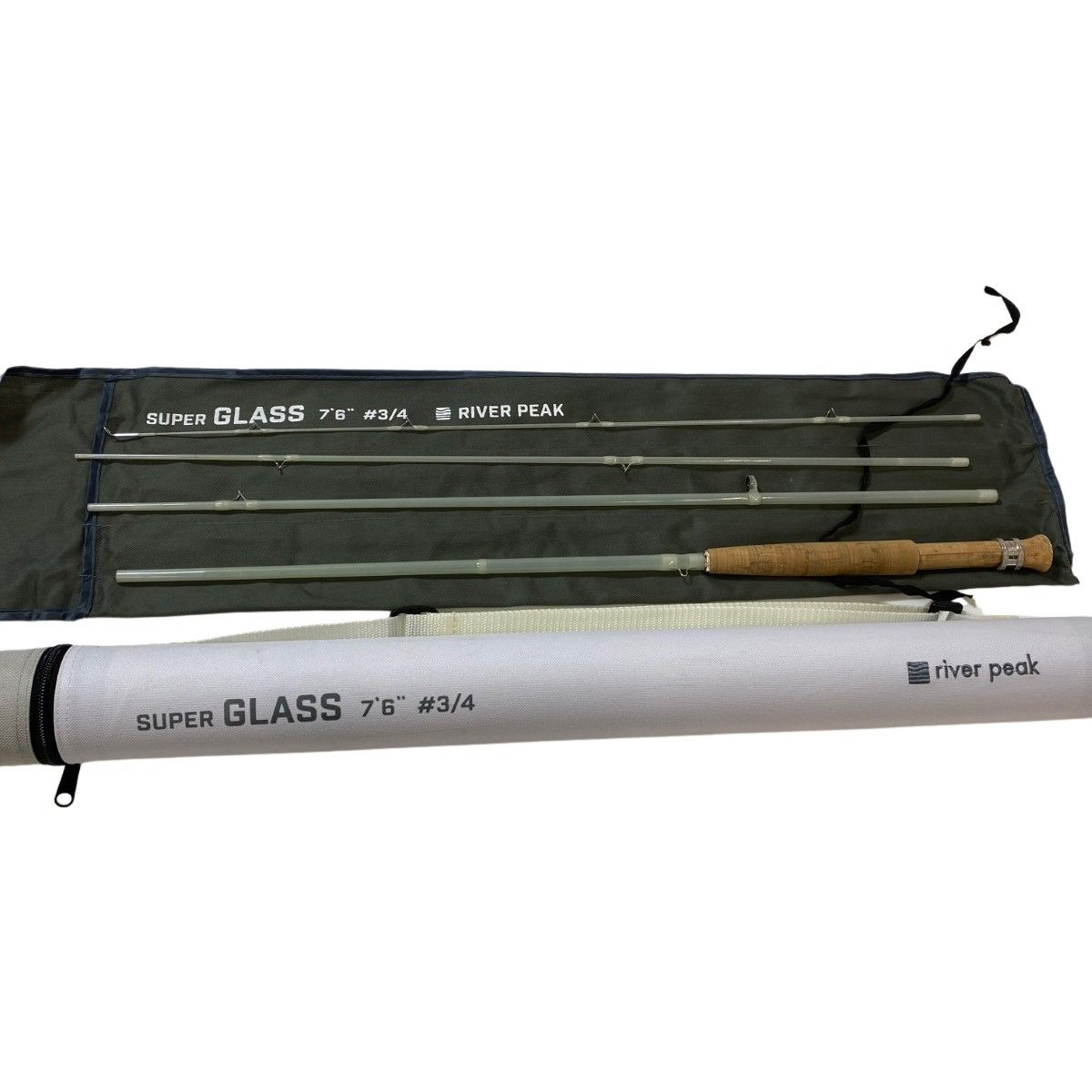 ΨΨRIVER PEAK フライロッド スーパーグラス 7’6” ＃3|4 袋付