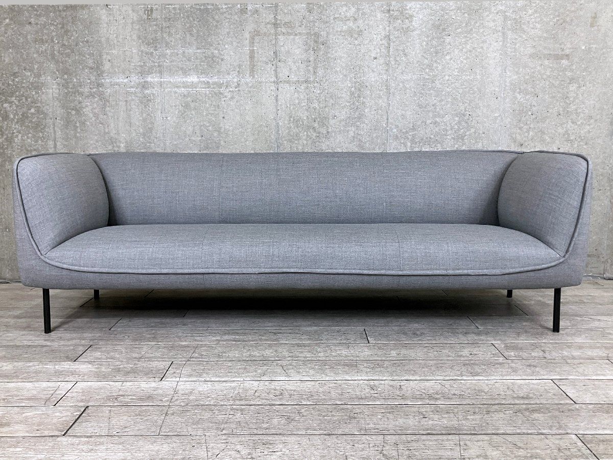 edsbyn ギャザーソファ ３人掛けソファ アンド ス エンゲスヴィック 北欧モダン グレー