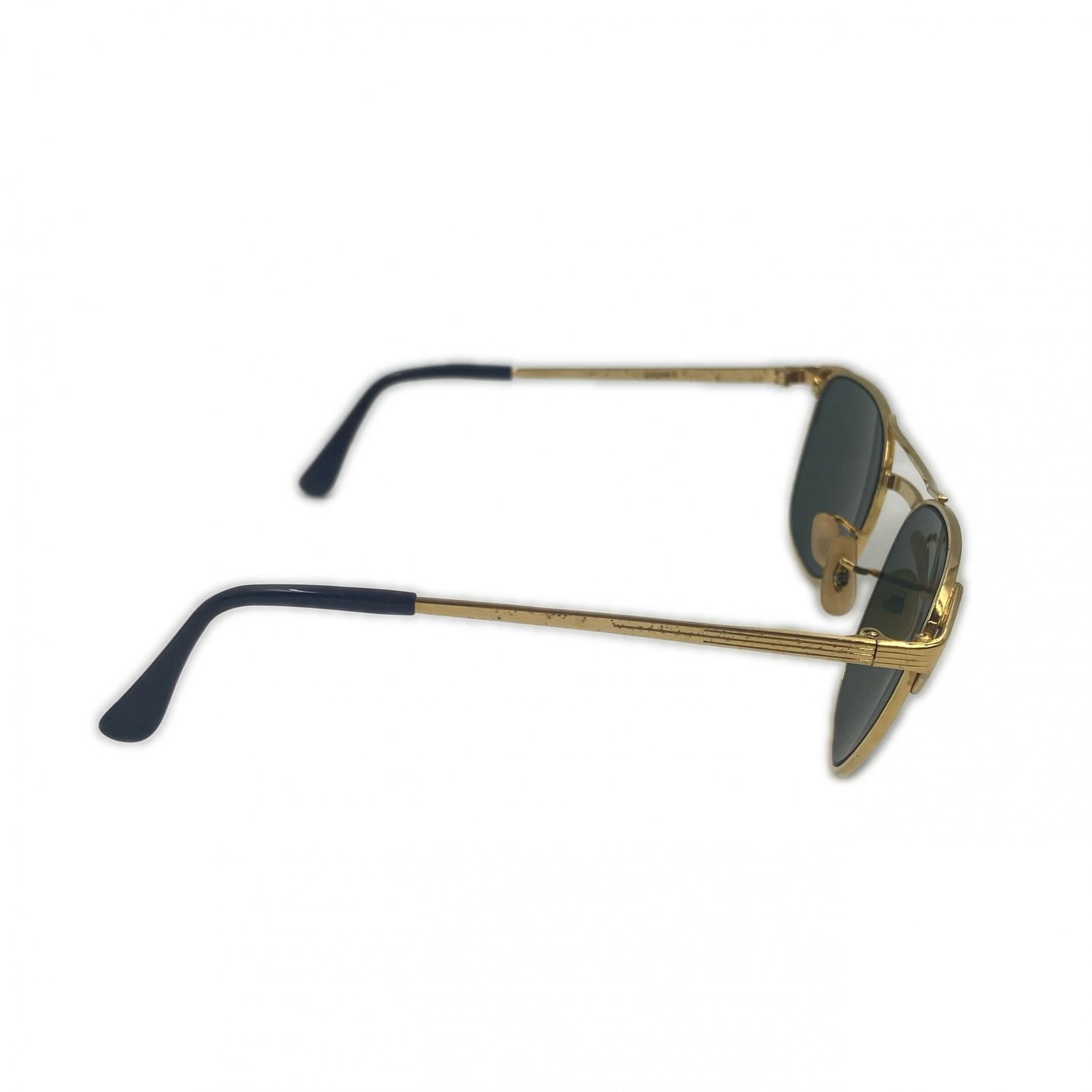 Ray-Ban レイバン ヴィンテージサングラス Bu0026L社 signetサングラス メンズ プラスチック ゴールド ブラック 中古 Bu0026L レイバン ボシュロム Ray ビンテージ Ray-Banレイバン1⁄30