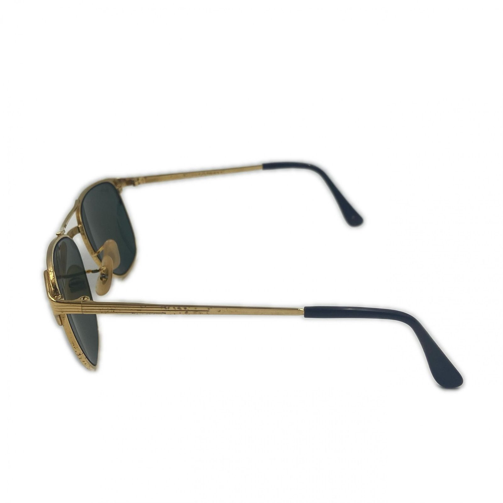 Ray-Ban レイバン ヴィンテージサングラス Bu0026L社 signetサングラス メンズ プラスチック ゴールド ブラック 中古 Bu0026L レイバン ボシュロム Ray ビンテージ Ray-Banレイバン1⁄30
