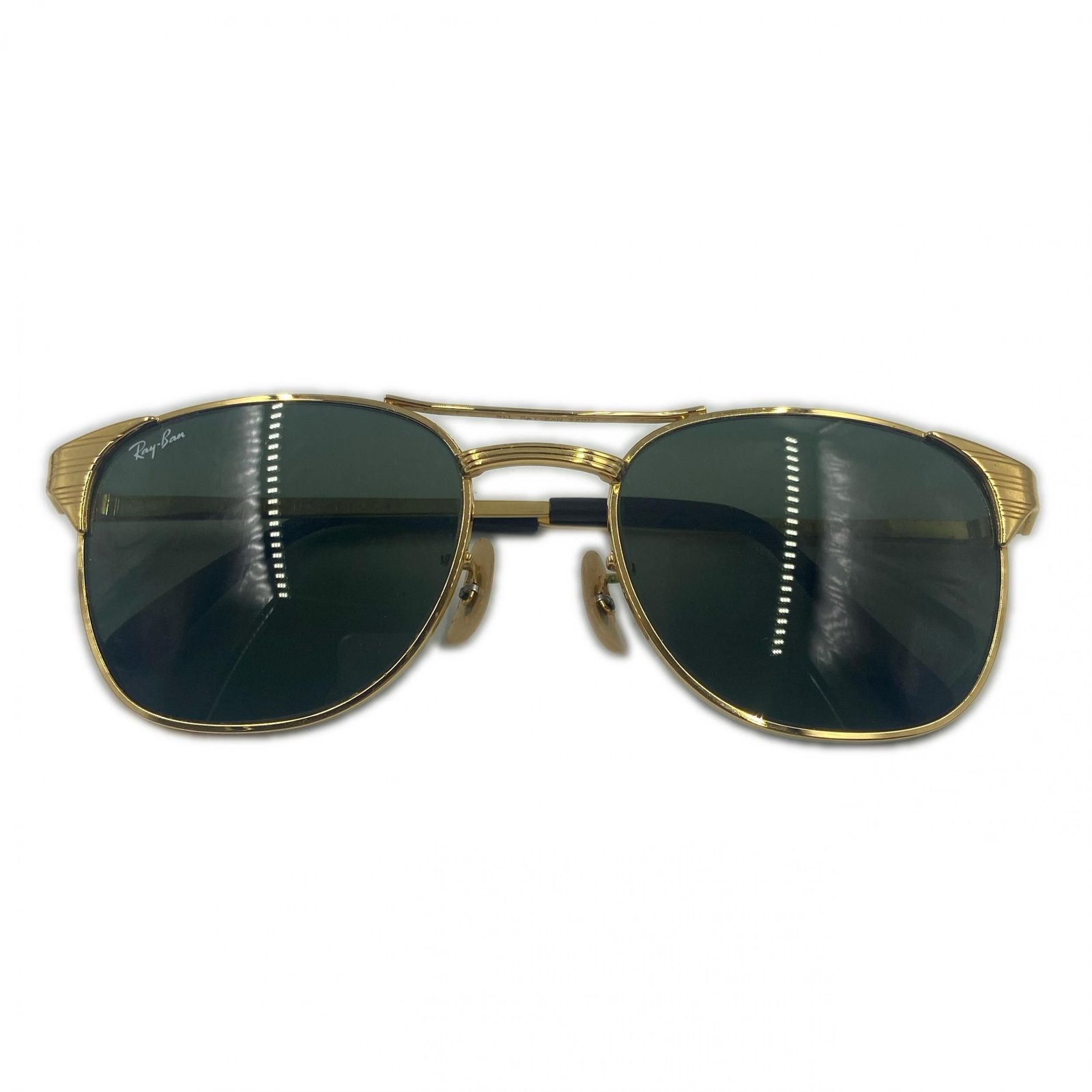 Ray-Ban レイバン ヴィンテージサングラス Bu0026L社 signetサングラス メンズ プラスチック ゴールド ブラック 中古 Bu0026L レイバン ボシュロム Ray ビンテージ Ray-Banレイバン1⁄30
