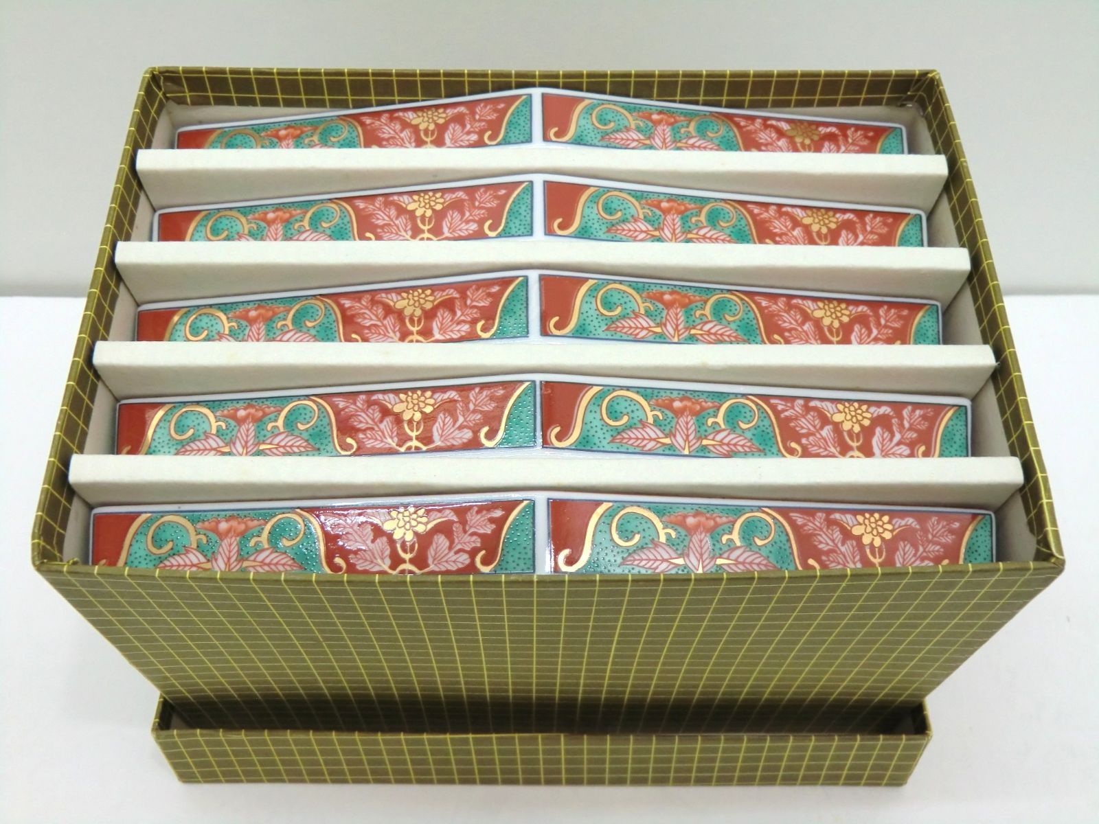 未使用保管品】三洋陶器 龍峰窯 古伊万里錦焼物皿 銘々皿 5客 - メルカリ